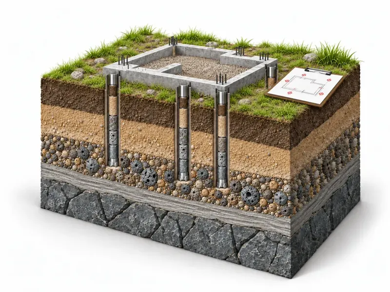 Supplementary Investigations engineering geological investigation illustration