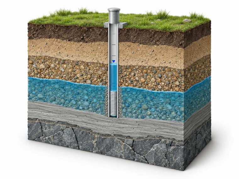 Groundwater conditions technical illustration